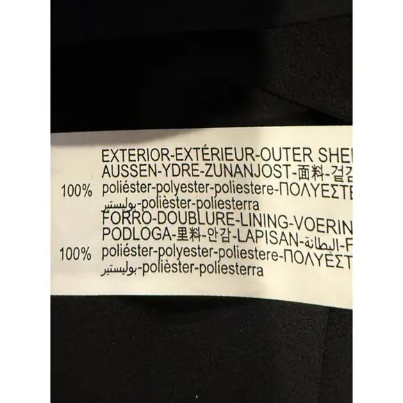 NWT Zara Soft Velvet Velour Straight Mini Skirt Zip Up Closure L Black #3823 - Picture 11 of 15